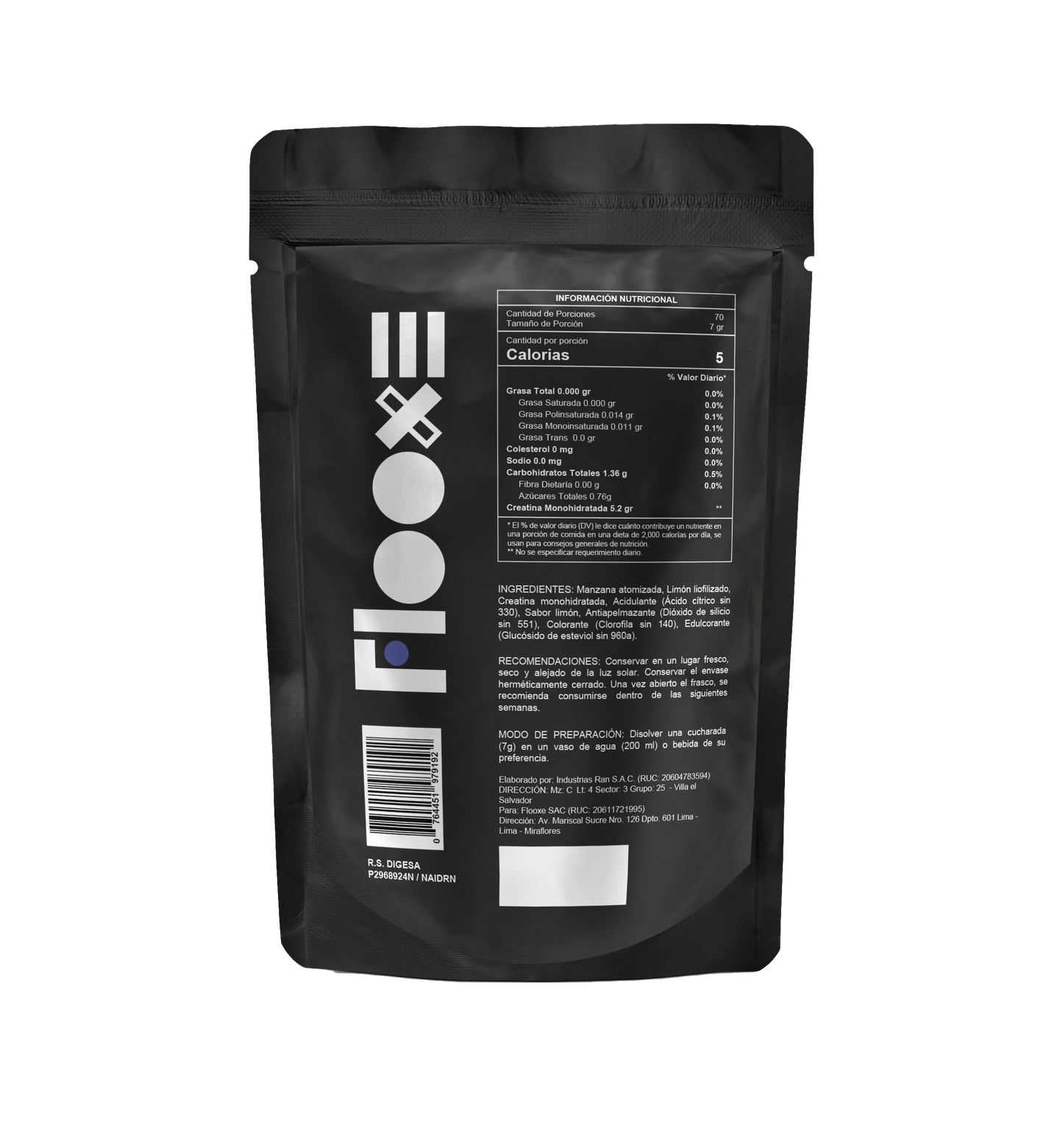 Flooxe - Creatine Monohydrate Powder